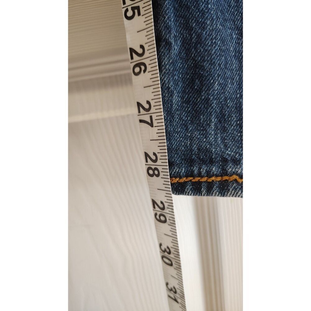 Levi's 501 Original Straight Leg Blue Denim Button Fly Jeans 34x30 - Picture 4 of 8